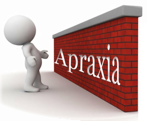 Apraxia seems like an  insurmnountable obstacle